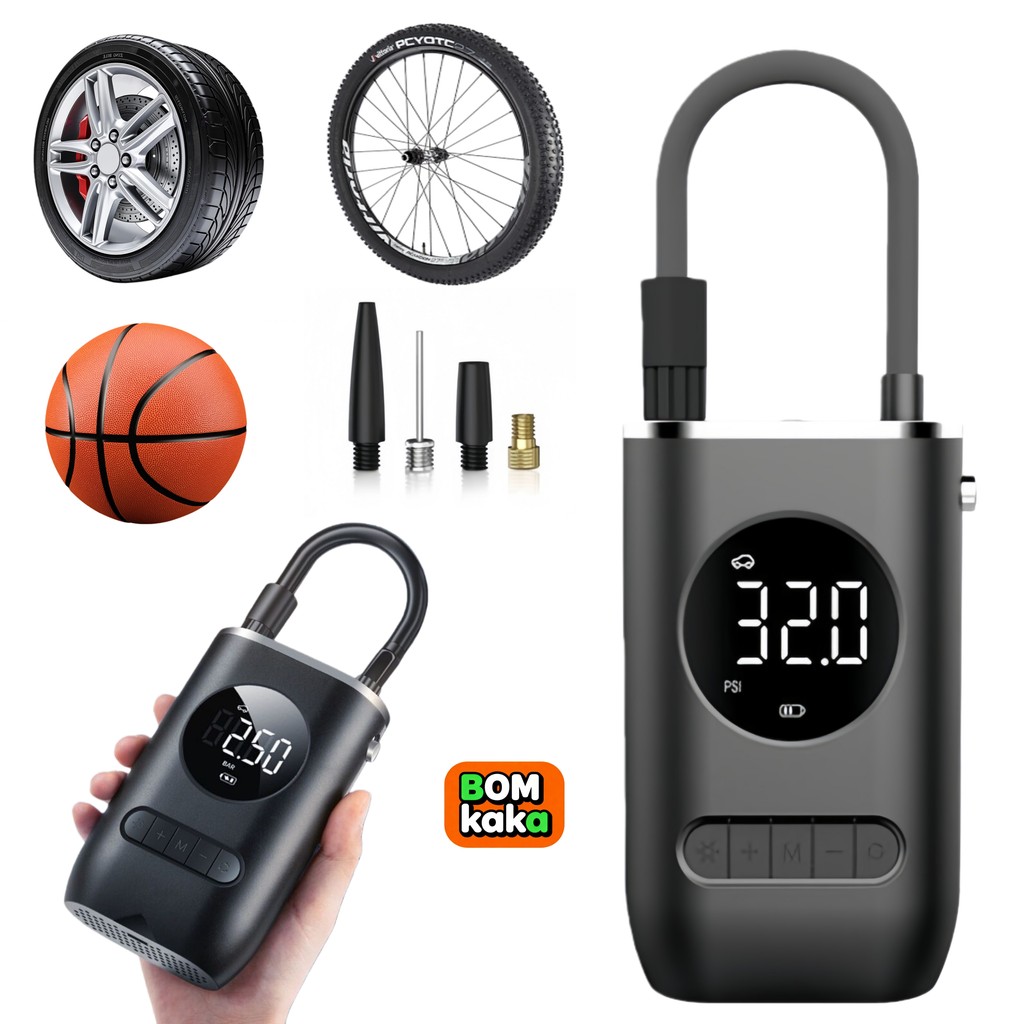 Mini Bomba de Ar Digital USB 7.4V 50W – Recarregável, Portátil, Envio Imediato