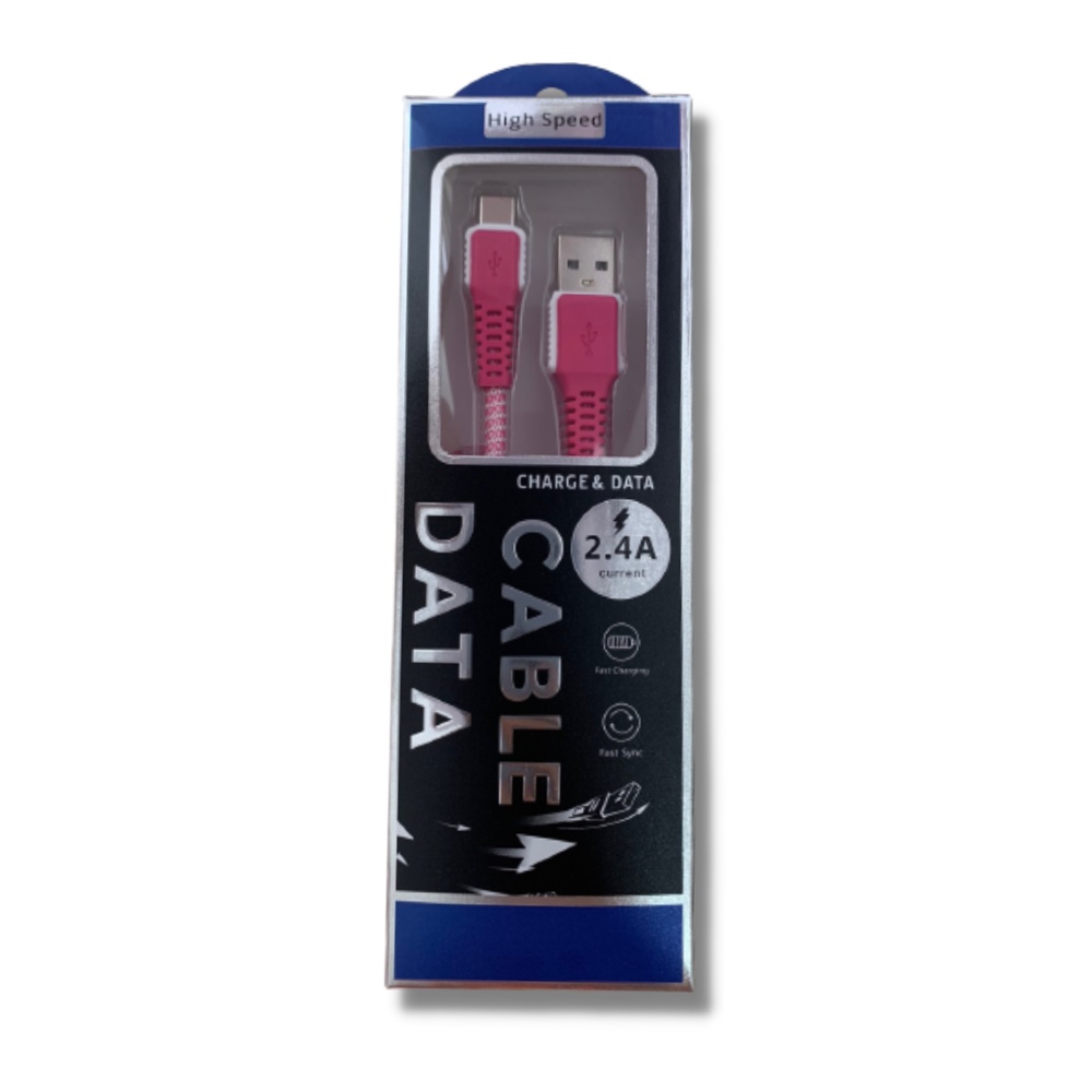 Cabo Carregador Cabo Carregar De 1 Metro 2,4a Tecido de Nylon V8 Micro-usb/Ios Lighting/Tipo-C Fast Charging