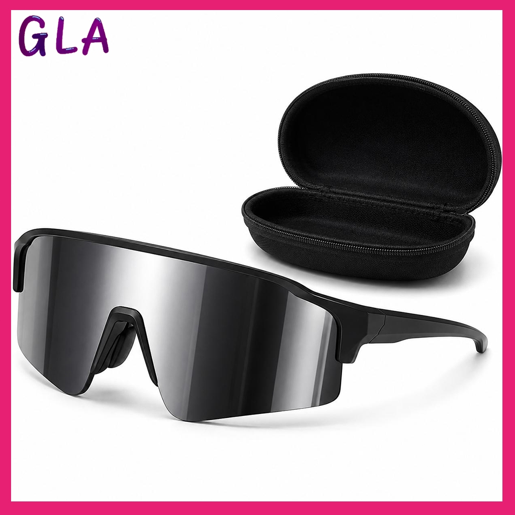 Tactical Cycling Reinforced Anti-Scratch Comfort Protective GlassesÓculos de Sol Esportivo Ciclismo Proteção  Sem Aro Le
