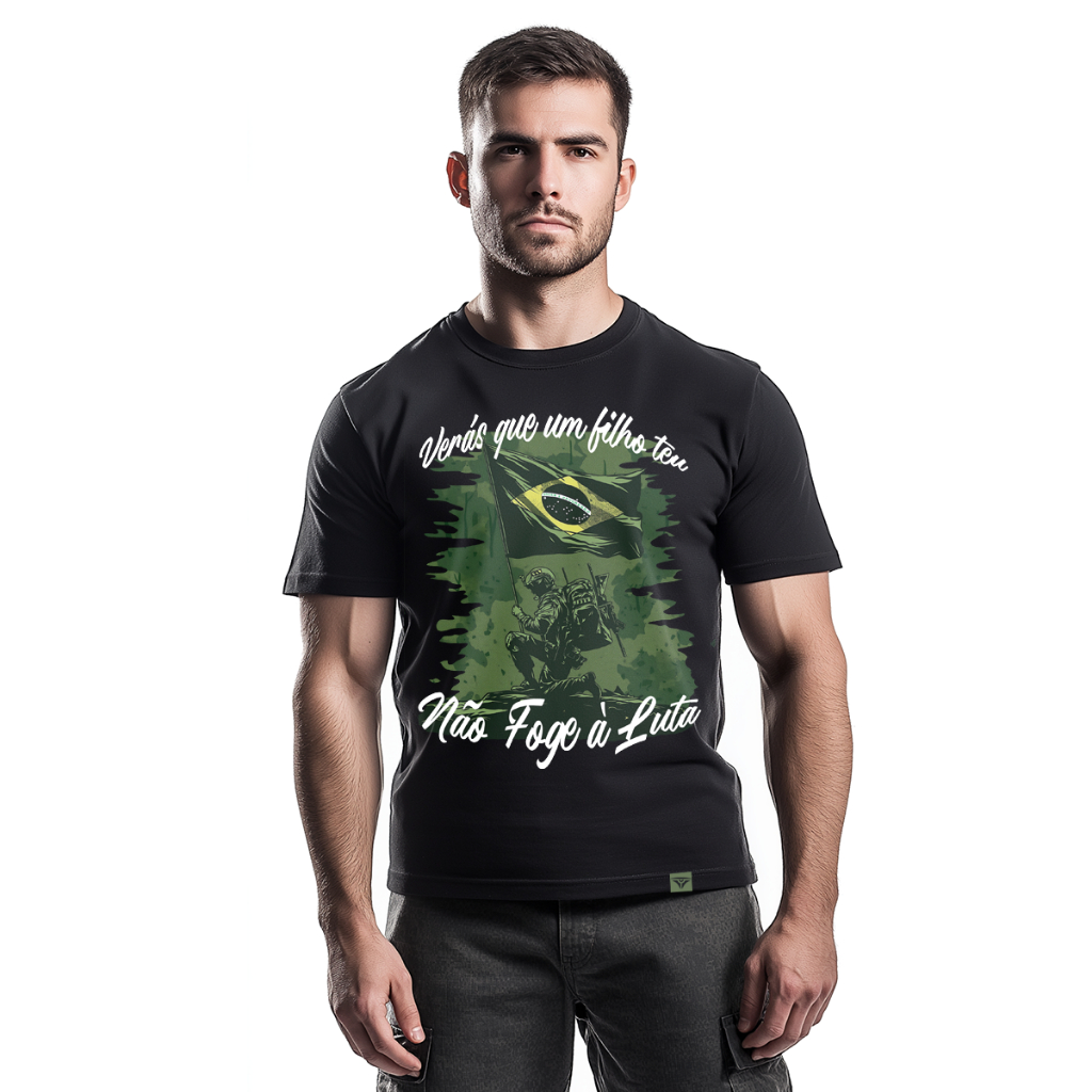 Camiseta Tática Militar Camisa Hórus Tactical LineZero 100% Algodão Patriota Brasil