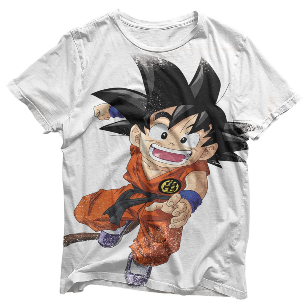 Camisa Kid Goku Full - Camisas Dragon Ball Estampa Total