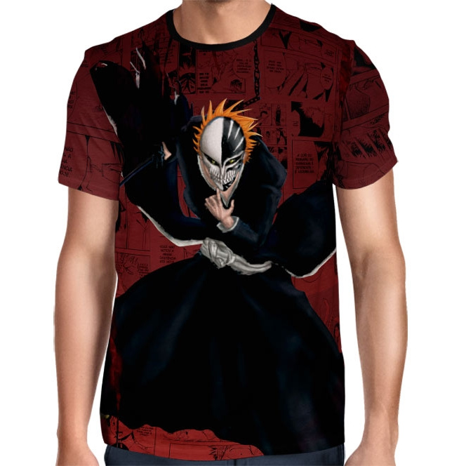 Camisa Full Color Print - Bleach - Ichigo Hollow Mode