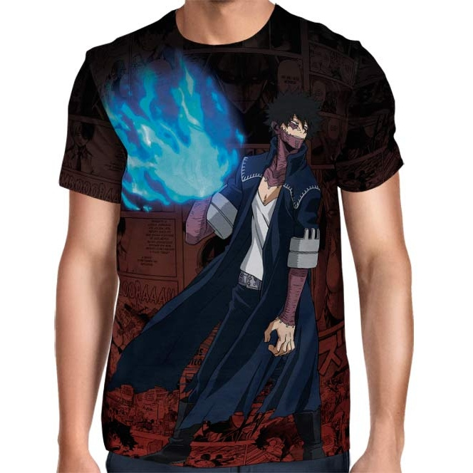 Camisa Full Color Print Blue - Dabi - Boku no Hero