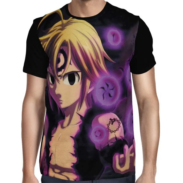 Camisa Full Meliodas Mandamentos - Nanatsu no Taizai