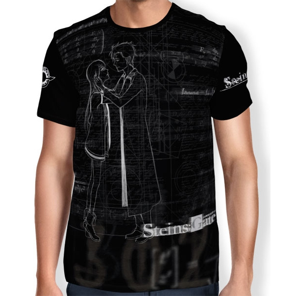 Camisa FULL Print Dark Calculations - Steins Gate