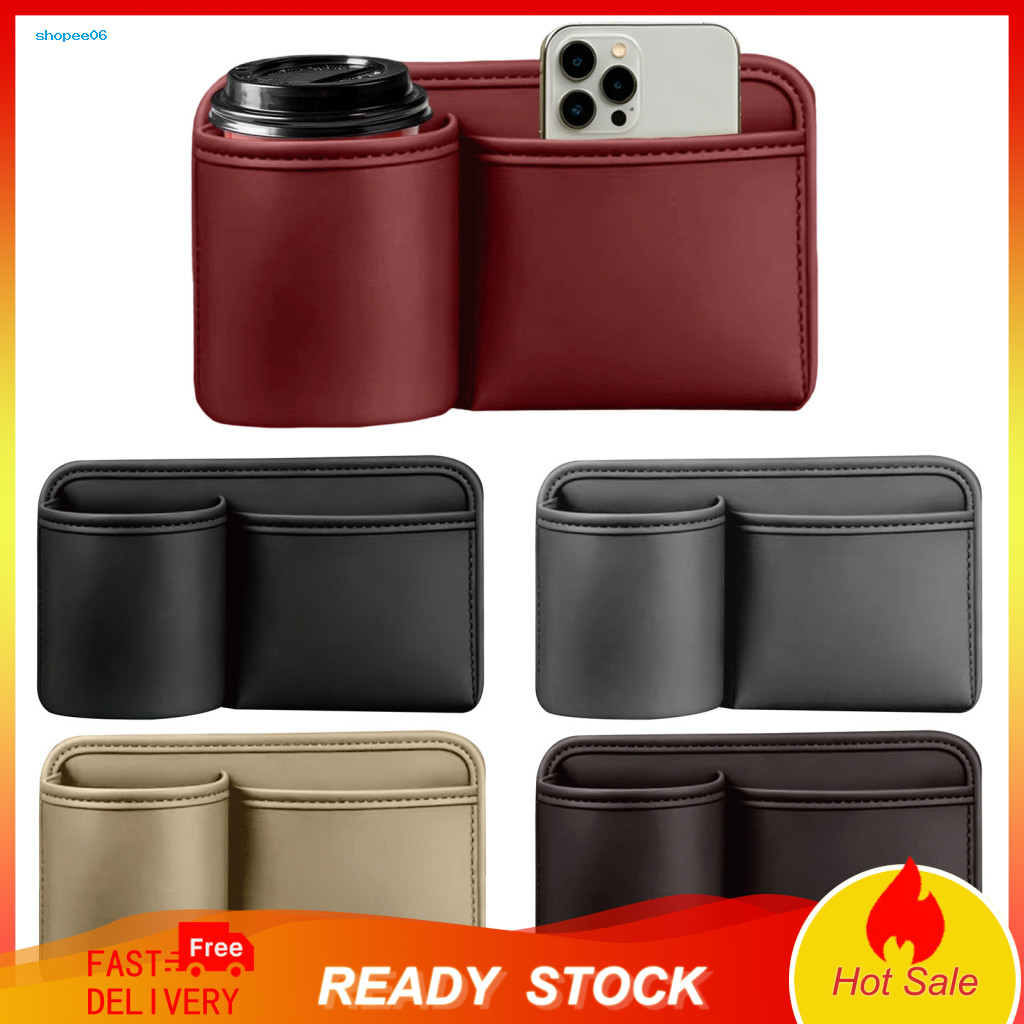 Car Seat Gap Organizer Console Back Storage Box Leather Multi-functional Waterproof Bag Anti-kick Door Side Pocket for M