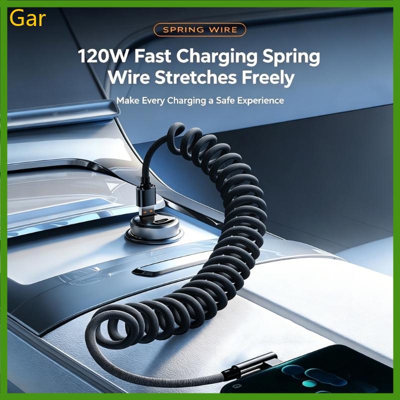 Gar 90 Graus Tipo C Rápido 120W 6A Carga Super Rápida Para Telefones Tablets USB Carregamento