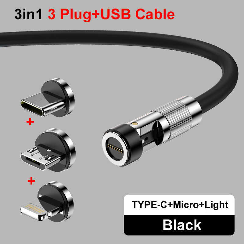 3 Em 1 USB 120W 6A Cabo De Dados Rápido Magnético Extra Grosso Soft Carga TPE Feito De Silicone Líquido Para Telefone La