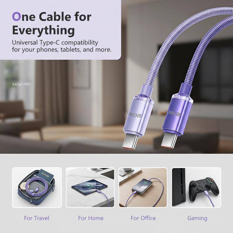 Hot > 120W 6A USB C Qui Charge Cable Anti-Quebra Cabo De Carregamento Rápido Multi Comprimento Opcional Para De Viagens