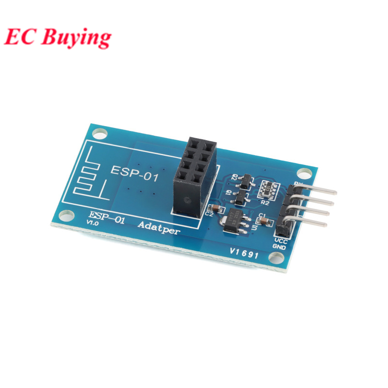 5 Pces/1pc ESP8266 ESP-01 01S Módulo Adaptador Transceptor Wi-Fi UART Serial Transparente Placa Base De Transmissão Long
