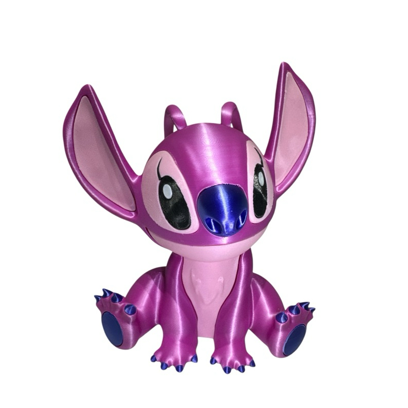 Boneco Angel Stitch Rosa 3d 16cm