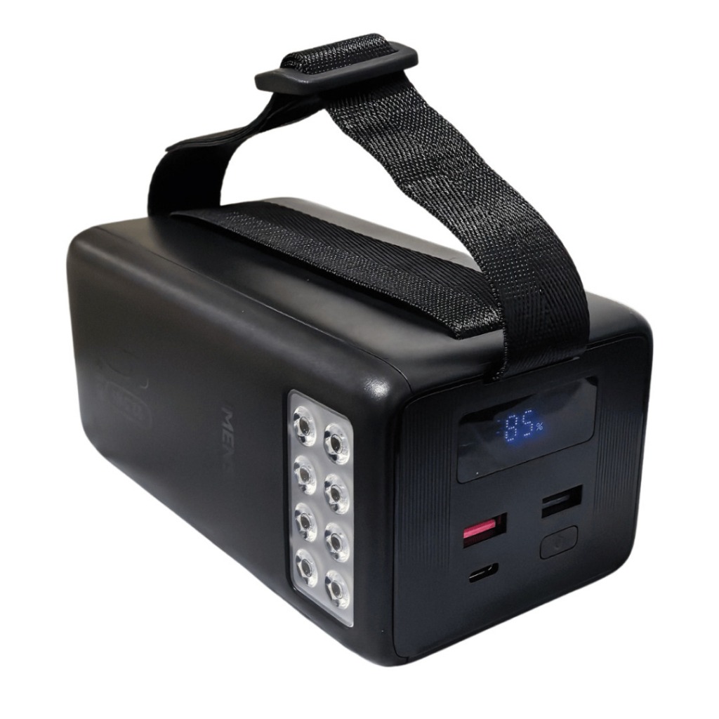 Power Bank 60000mAh 22,5W Com Lanterna LED Display Digital