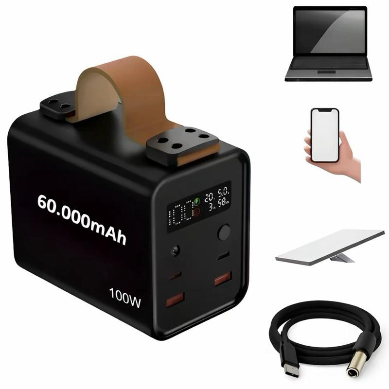 IMS-618S Carregador Portátil POWER BANK CARREGAMENTO EM NOTEBOOK 60000MAH