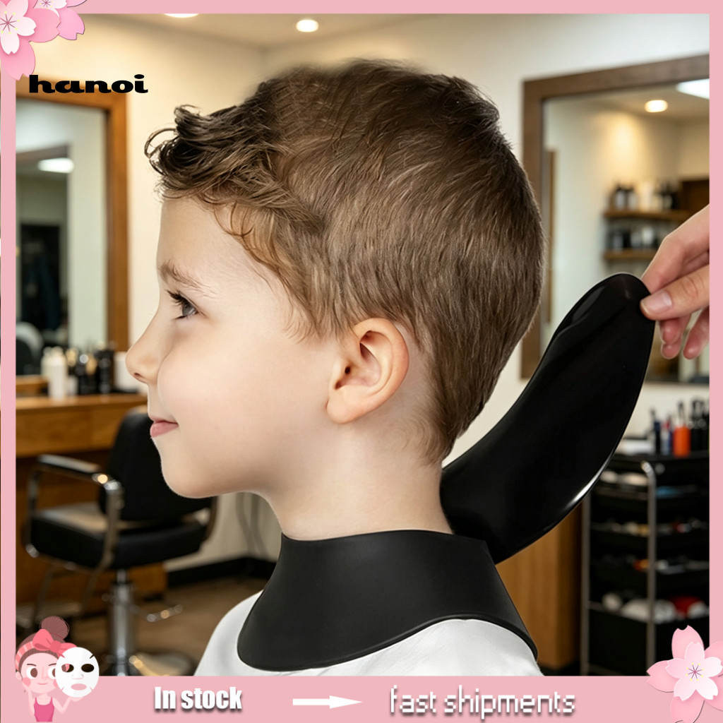 Hair Cutting Neck Guard Waterproof Silicone Collar Wrap – Barber Hairdressing Pad for Haircut Dyeing Adjustable Haircu