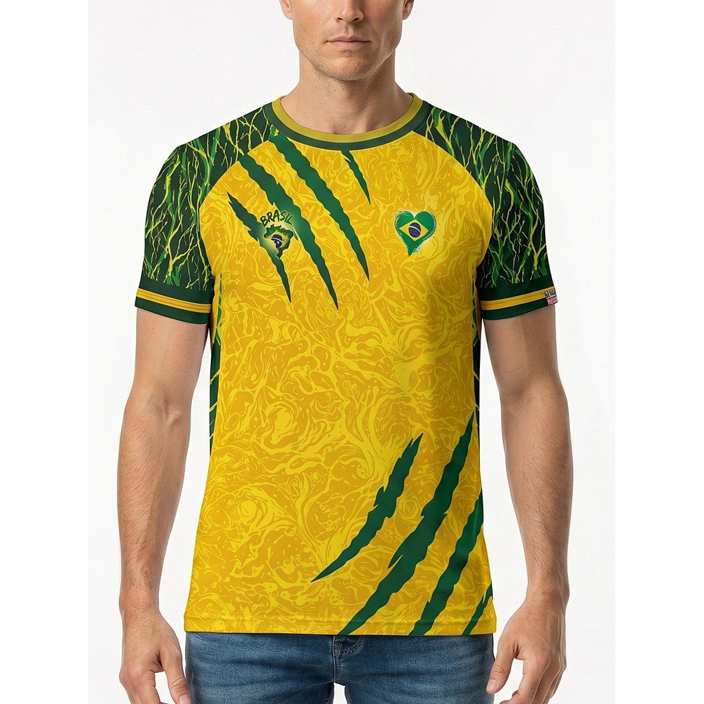 Camiseta BRASIL Fera Dry Especial Esport Aqui é Brasil