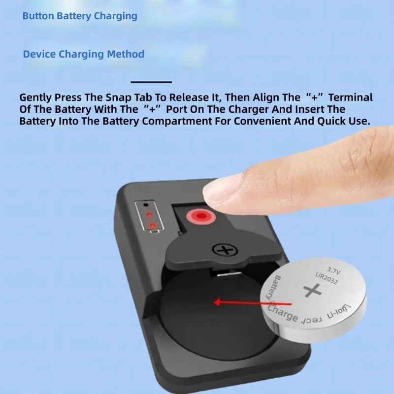 Yoo Coin Charging Dock Para Entrada Remota E Pequeno Dispositivo Baterias Recarregável LIR2032 LIR2025 Carregador Com 4