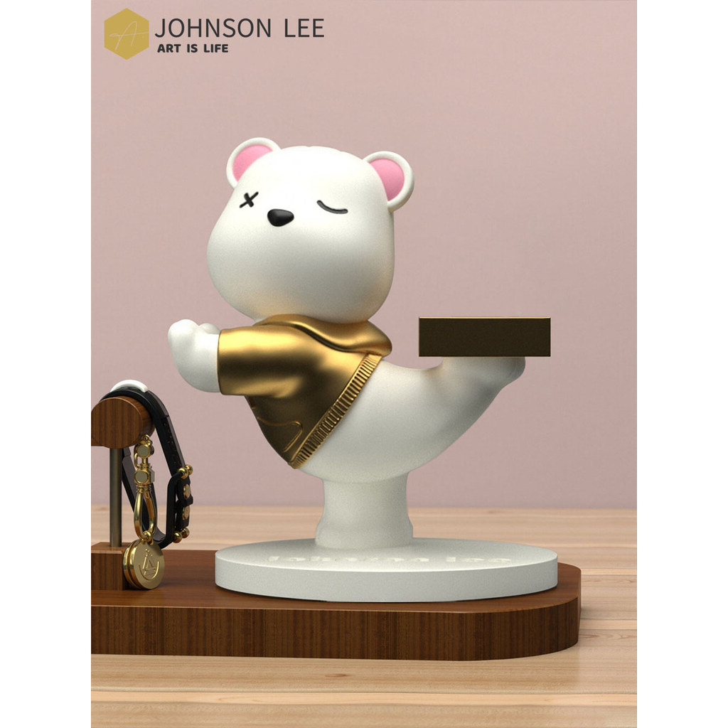 Ornamentos de urso adequados para iwatch s9 Apple Huawei Watch Split Charging Stand Holder Bonito Criativo Periférico Ap