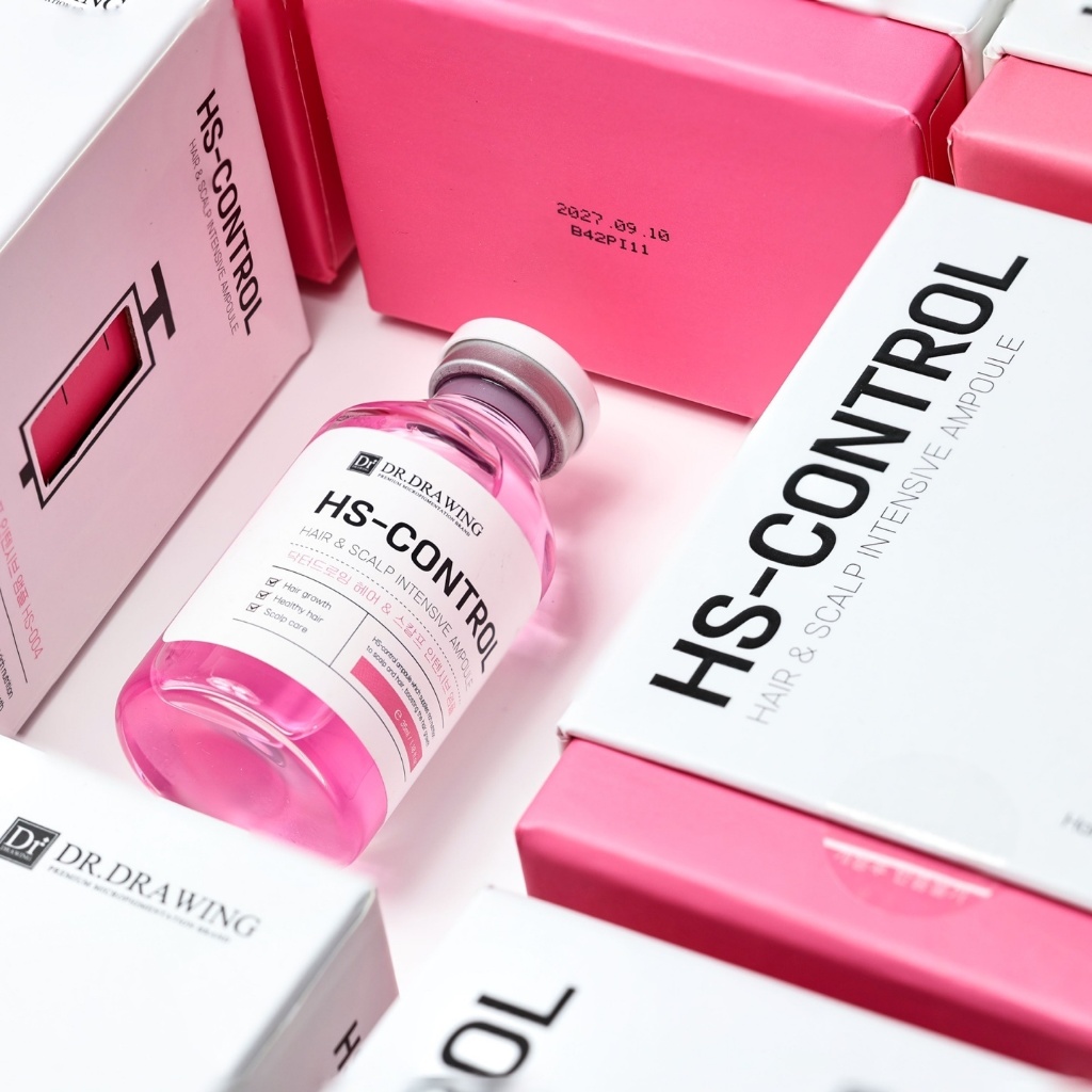 DR.DRAWING Soro Para Cuidados Com O Cabelo E Couro Cabeludo 35ml HS-CONTROL Extrato De Soja Preta BIOTIN