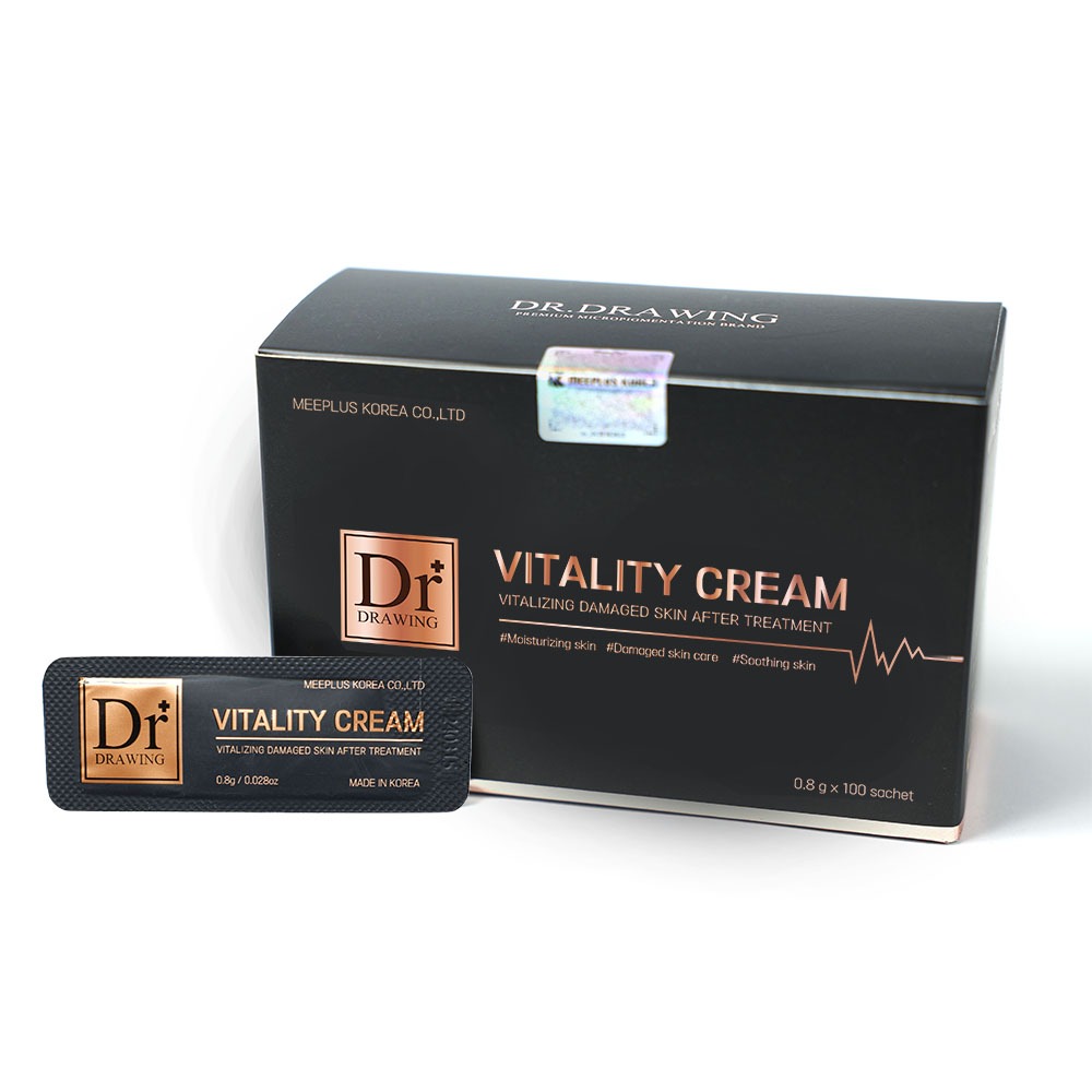 DR.DRAWING Vitality Cream Creme Hidratante E Calmante Para Cuidados Com A Pele 1 Caixa 100 Pcs