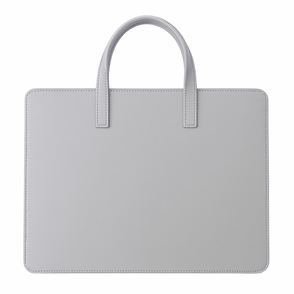 Sacola com Alça Para Notebook Couro Branco Premium