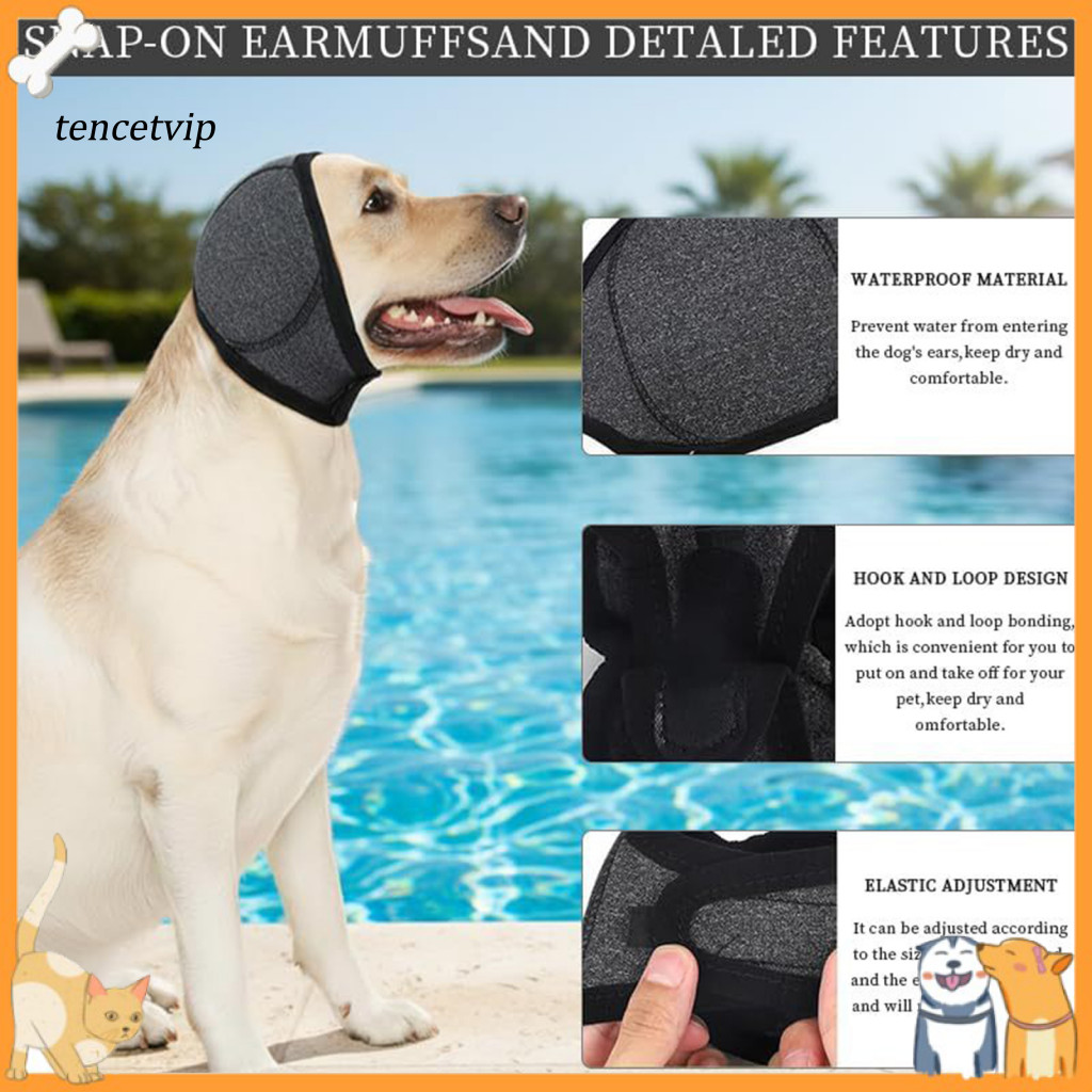 Dog Earmuffs for Weather Hearing Protection Noise for Ears Washable Headband Ear Covers Comfortable Muffs for Dogs Indoo