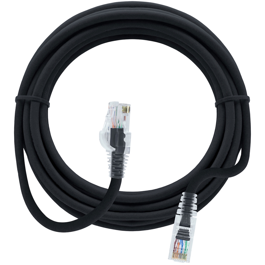 Patch Cord Cat6 Patch Panel Utp Giga Preto 4 Metros Pronto