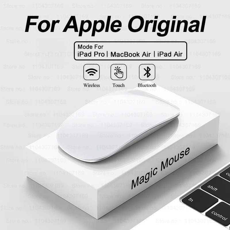 Mouse Mágico 2 Sem Fio Bluetooth Para APPLE Mac Book Macbook Air Pro Design Ergonômico Multi Touch BT