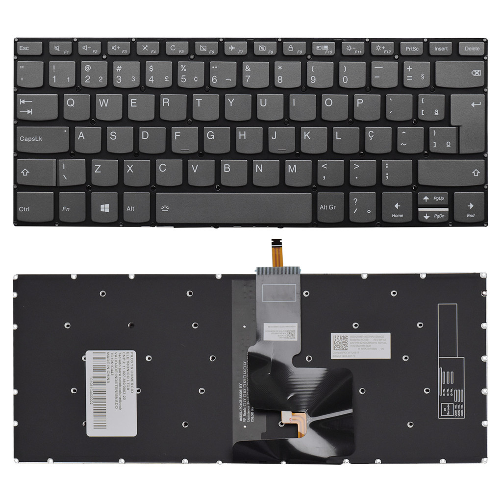 Teclado para Notebook Lenovo Part Number NSK-BZ1SQ 1B