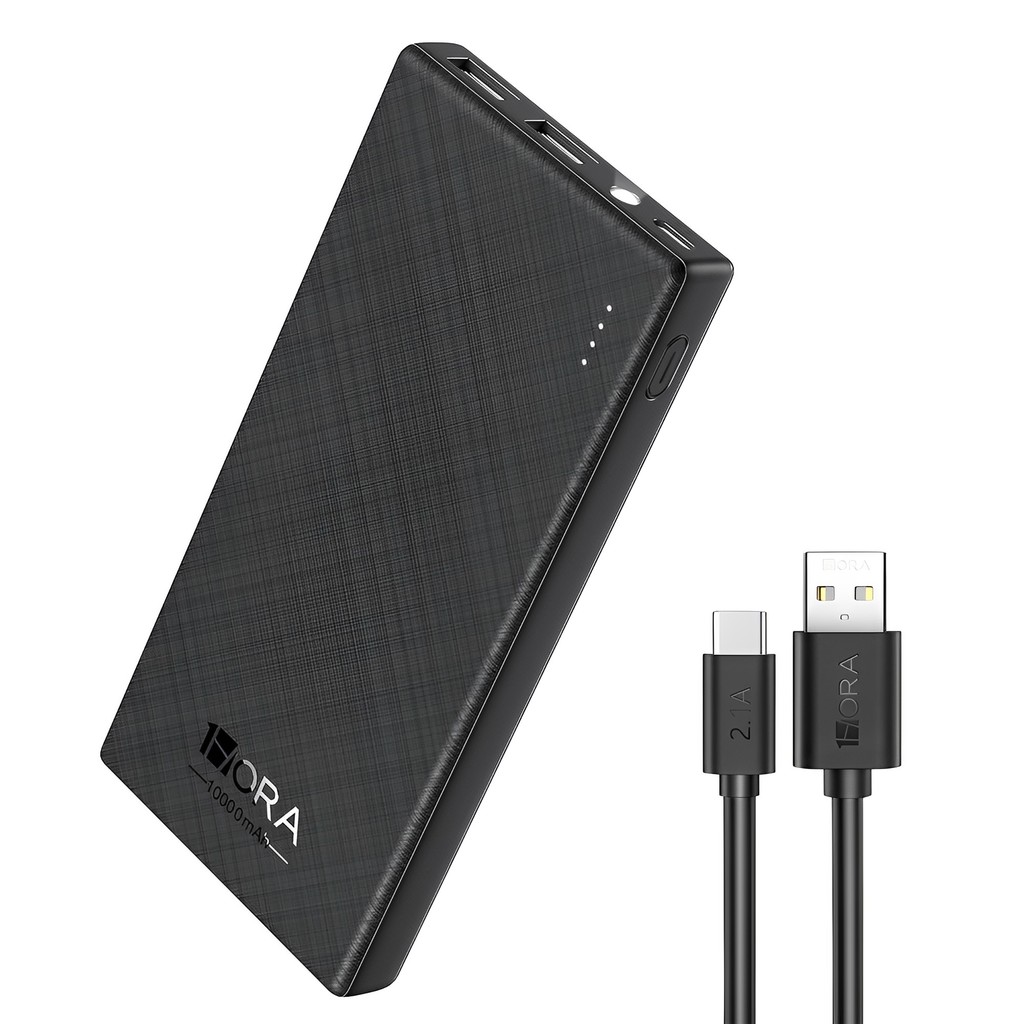 Carregador Portátil 1HoraPowerBank Pd20W 10000mAh Preto