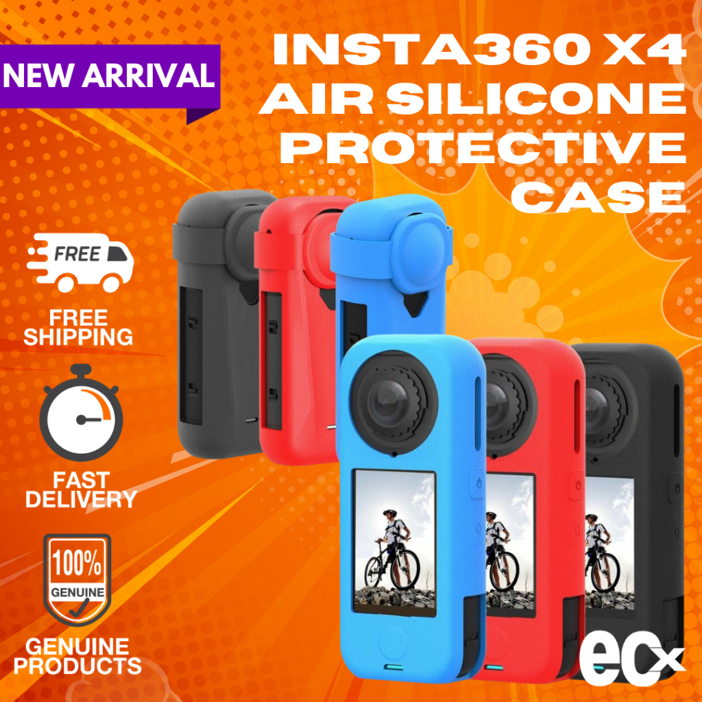 Insta360 X4 Air Silicone Protective Case Full Coverage Lens Protection Cover Shockproof Dustproof Camera Sleeve Scratch