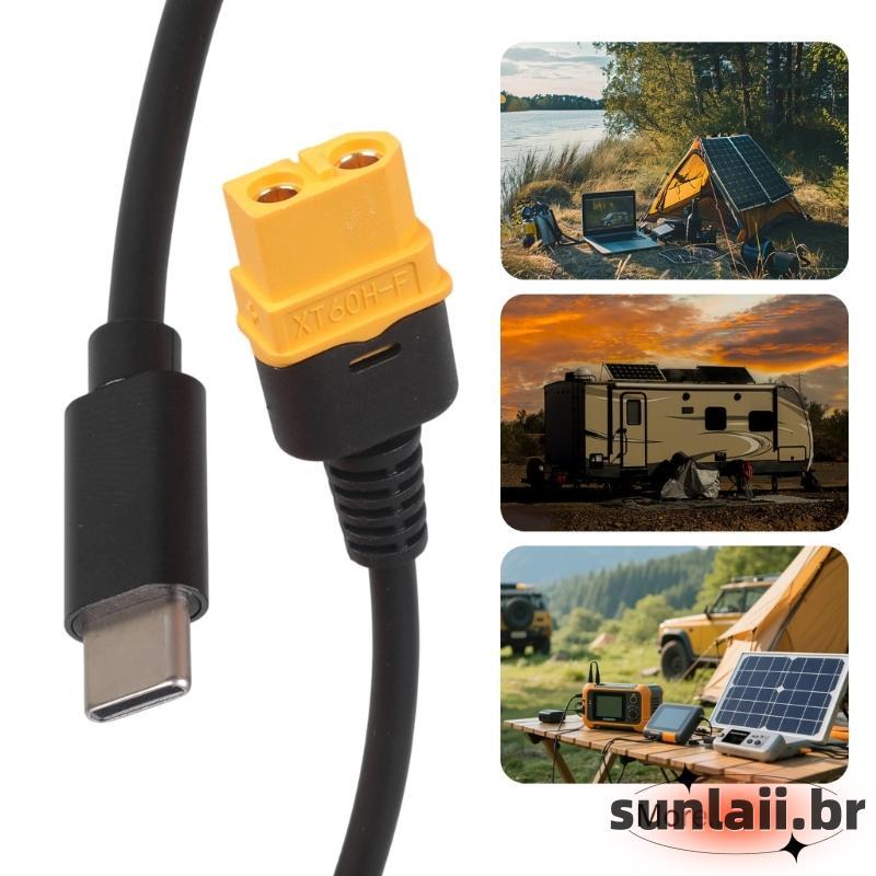 Type C Male To Female Adapters Cable 100W For And Solar Batteries