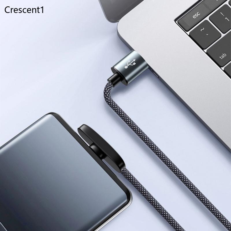 Crescent1 Fast Speed 100W Trançado Carregadores L Tipo Design Para Jogadores E Uso Viagens