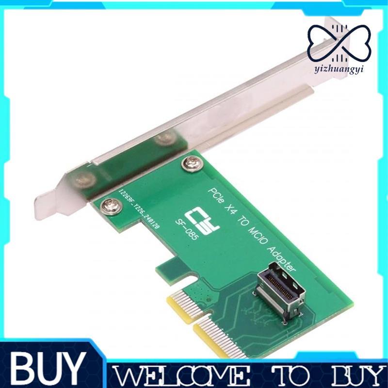Placa PCI-Express 5.0 4.0 4X Para MCIO Mini Cool Edge IO Adaptador Host Fêmea PCIe Nvme U . 2 SSD Adaptadora
