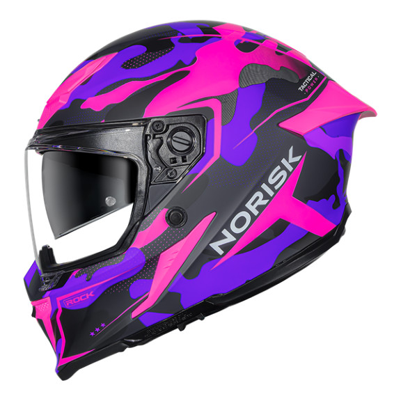 Capacete Norisk Rock Tactical Roxo Rosa Fosco Militar Esportivo Moto