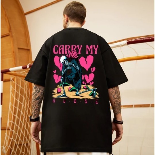Camiseta Streetwear Carry My Algodão Unissex