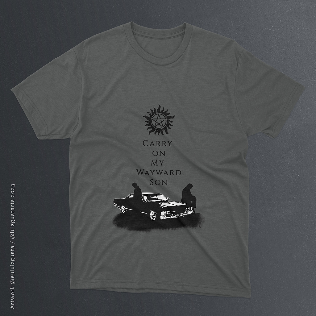 Camiseta Carry On (Supernatural) de Algodão Unissex