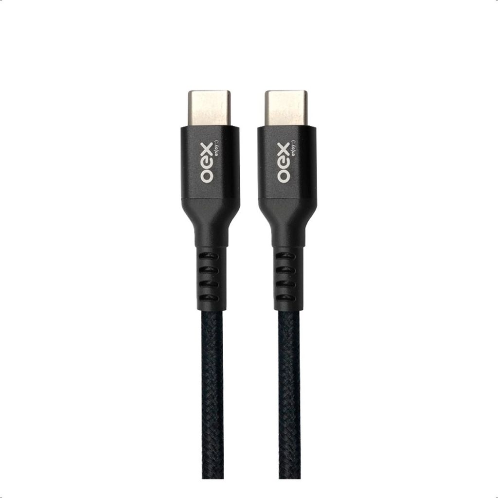 Cabo Tipo C Para USB C 30W Fast Charge Oex Original 1m Para Celular E Notebook Transferência Dados