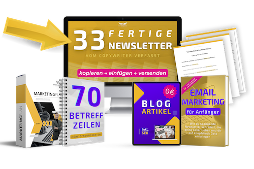 33 fertige Email-Vorlagen (geniales Newsletter-Bundle)
