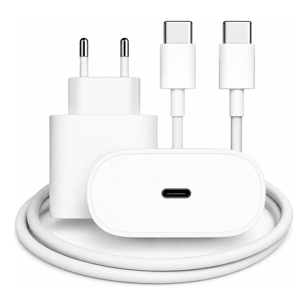 Carregador Turbo 20W USB C Cabo Compatível iPhone 14 13 12 11 Pro Max XR Fonte Carga Rápida PD