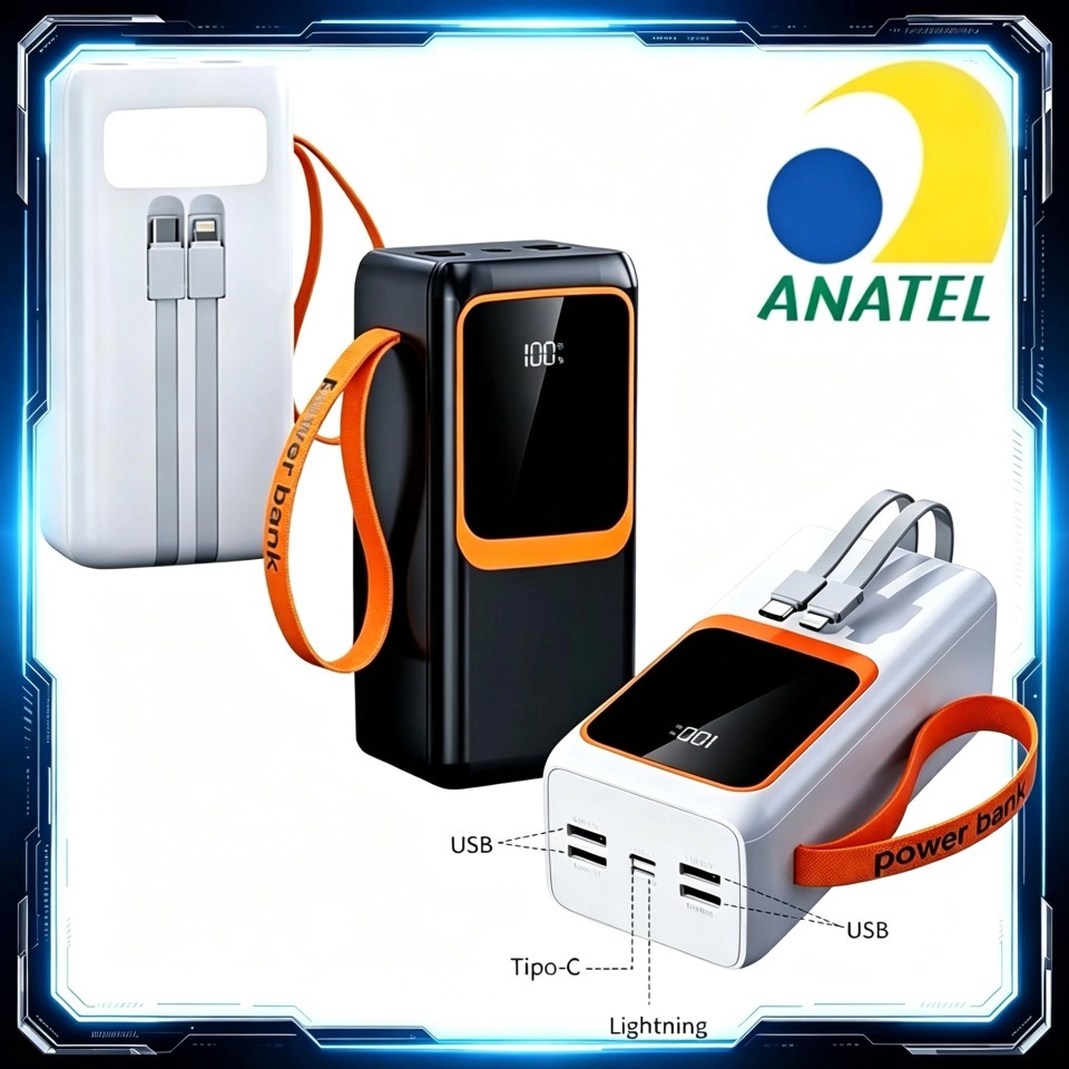 Power Bank Carregador Portátil 10000 20000 30000 50000mah Turbo 22.5W PD Carregamento super rápido