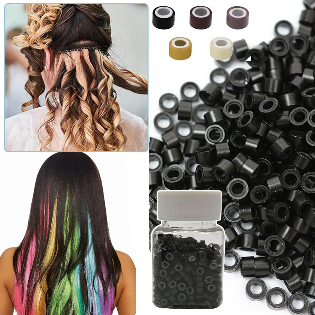 Micro Contas Para Aplicação Capilar I-tip Forro Antiderrapante Protegendo O Cabelo Contra Danos . De Extensão Confortáve