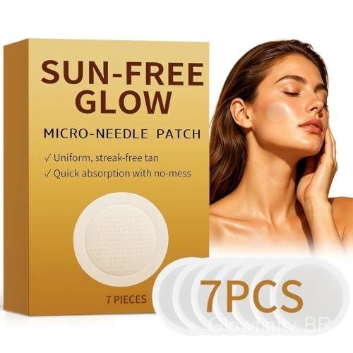 7 Adesivos Autobronzeadores, Adesivos Micro-Tip para Brilho Sem Sol, Autobronzeador, Sem Sol |   Adesivo de Microdardos