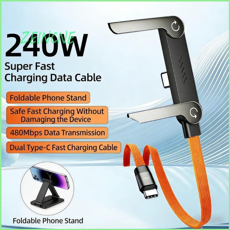 ZEIN Fast Speed 240W Type C Carregamento Suporte Móvel Ajustável 360 Graus