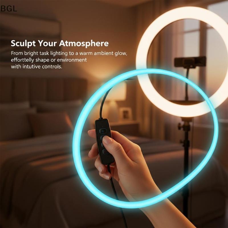 [brightlight.br] USB 5V LED Light Dimmer Switch Cable Controlador De Escurecimento Tricolor 4 Teclas Ajustáveis Para Lei