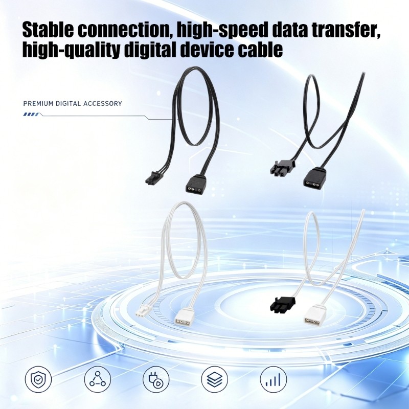 SK Flexível 0 5M ARGB Light Syncs LED Strips Cable Para ROG Customs PC Construa E Entusiastas