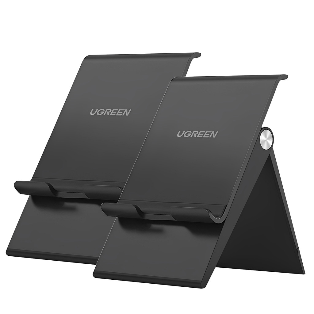 Suporte de Mesa Ugreen Telefone Celular 4.7 a 7.9 pol. Preto 2 Unidades