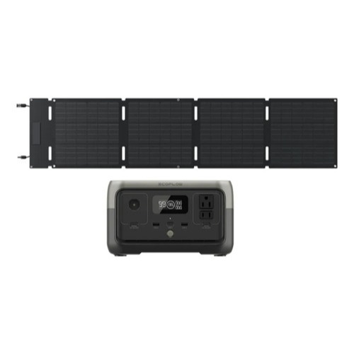 Estação De Energia River 2 127v Ecoflow Com Placa Solar Portátil 60w