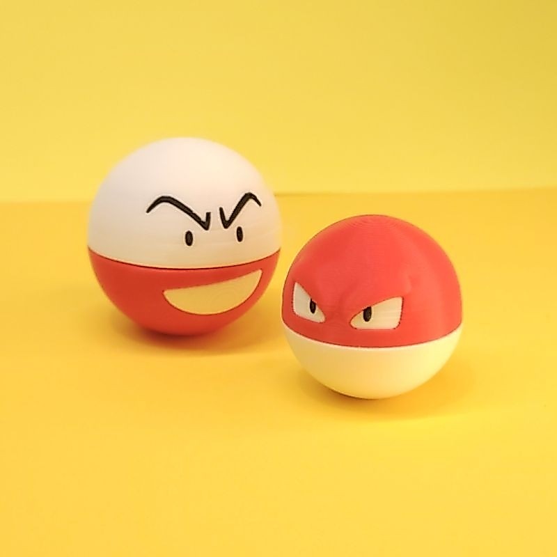 Voltorb Electrode Pokémon 3D Boneco Miniatura Action Impressão Colecionavel Presentes Decoracao