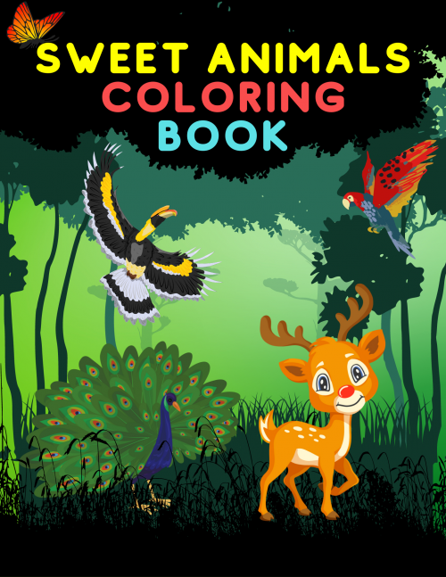 Sweet Animals Coloring Book