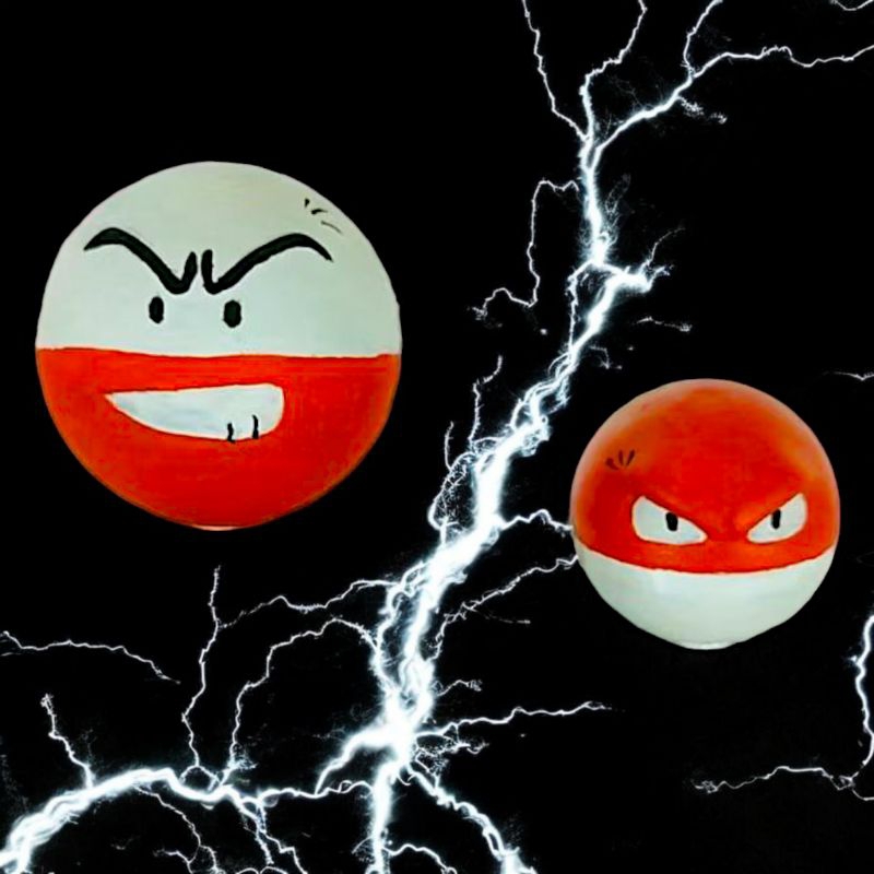 Pokemon - Voltorb + Electrode - Impressão 3D